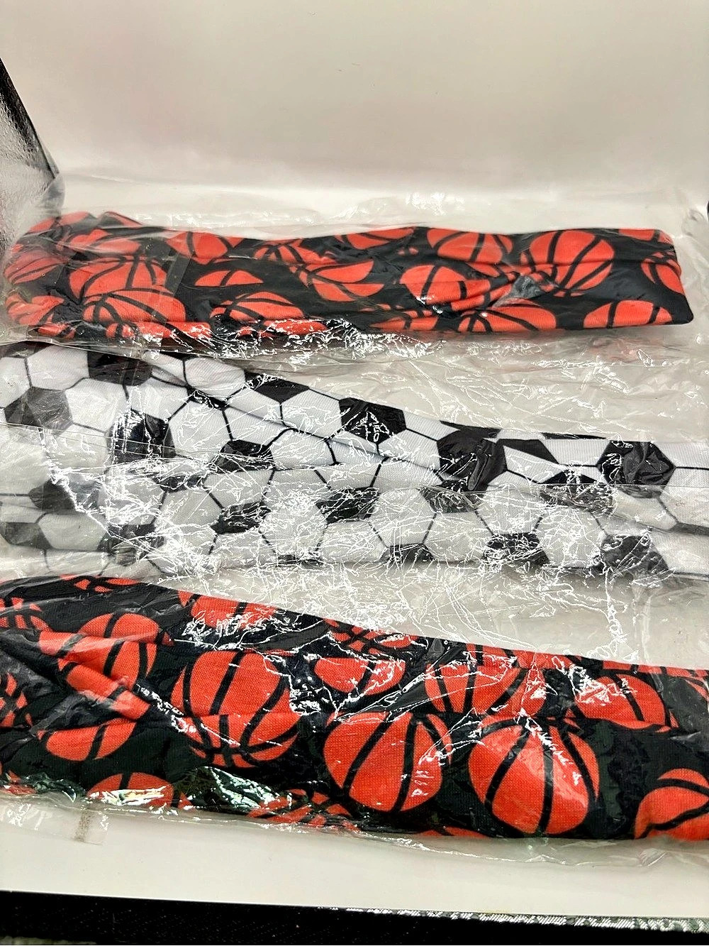 Red & Black Athletic Sports Headbands